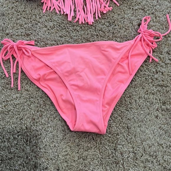 Purple & Pink Fringe Bikini Swim suit set - Picture 3 of 9